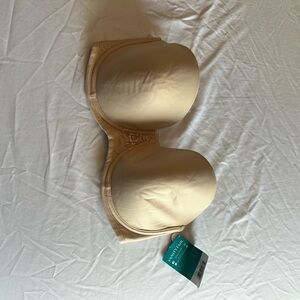 Vanity Fair Beige Strapless Bra